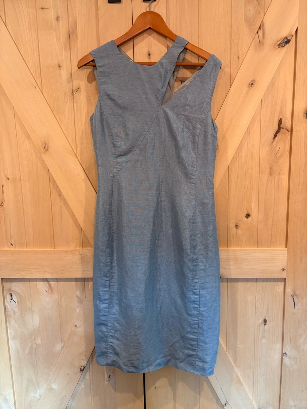 Giorgio Armani Vintage 1990’s Blue Sleeveless Midi Dress